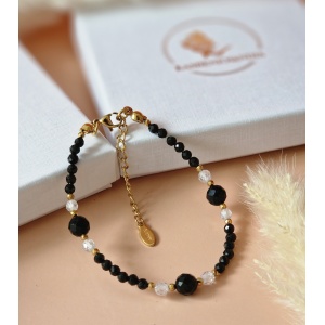 Bransoletka Turmalin, Cyrkonia, Hematyt