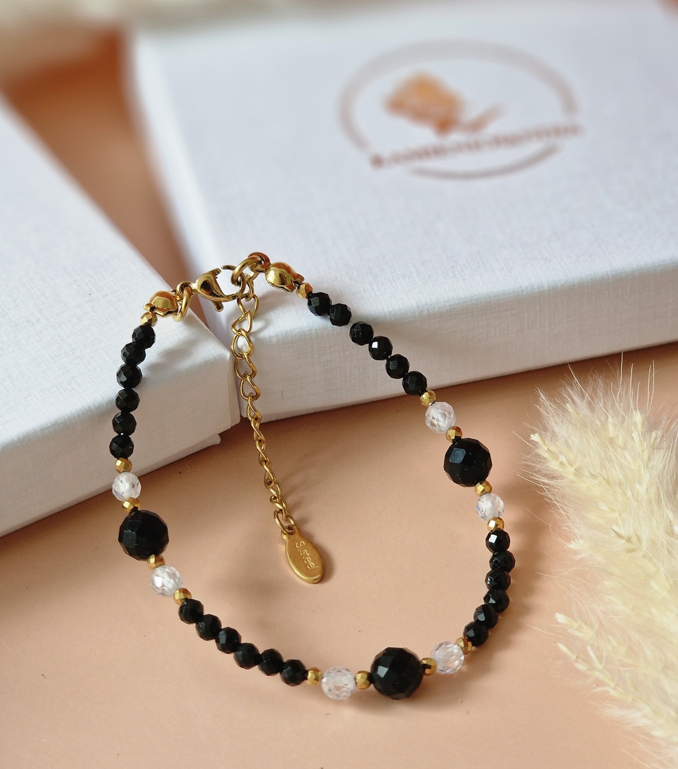 Bransoletka Turmalin, Cyrkonia, Hematyt