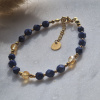 Bransoletka Lapis lazuli i Cytryn - obrazek 2