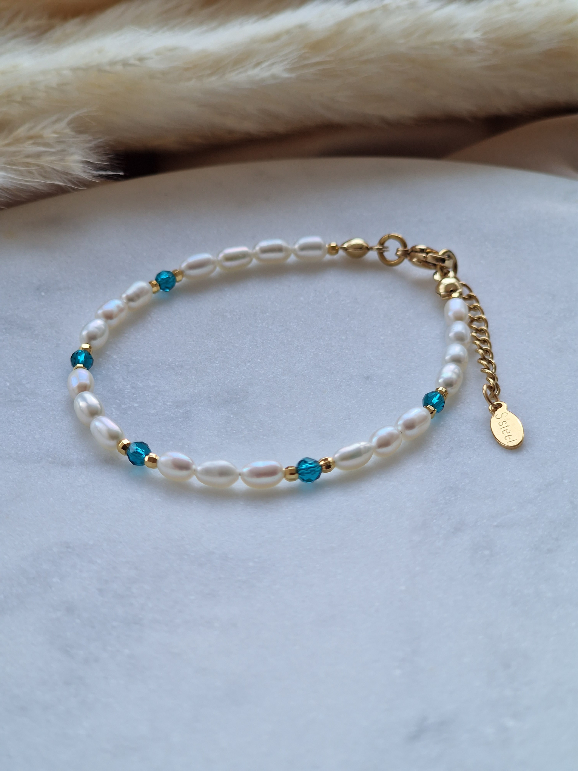 Bransoletka Perła, Kwarc, Hematyt