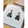 Kolczyki Turkusy z osadami morskimi, Hematyt  #1 - obrazek 3