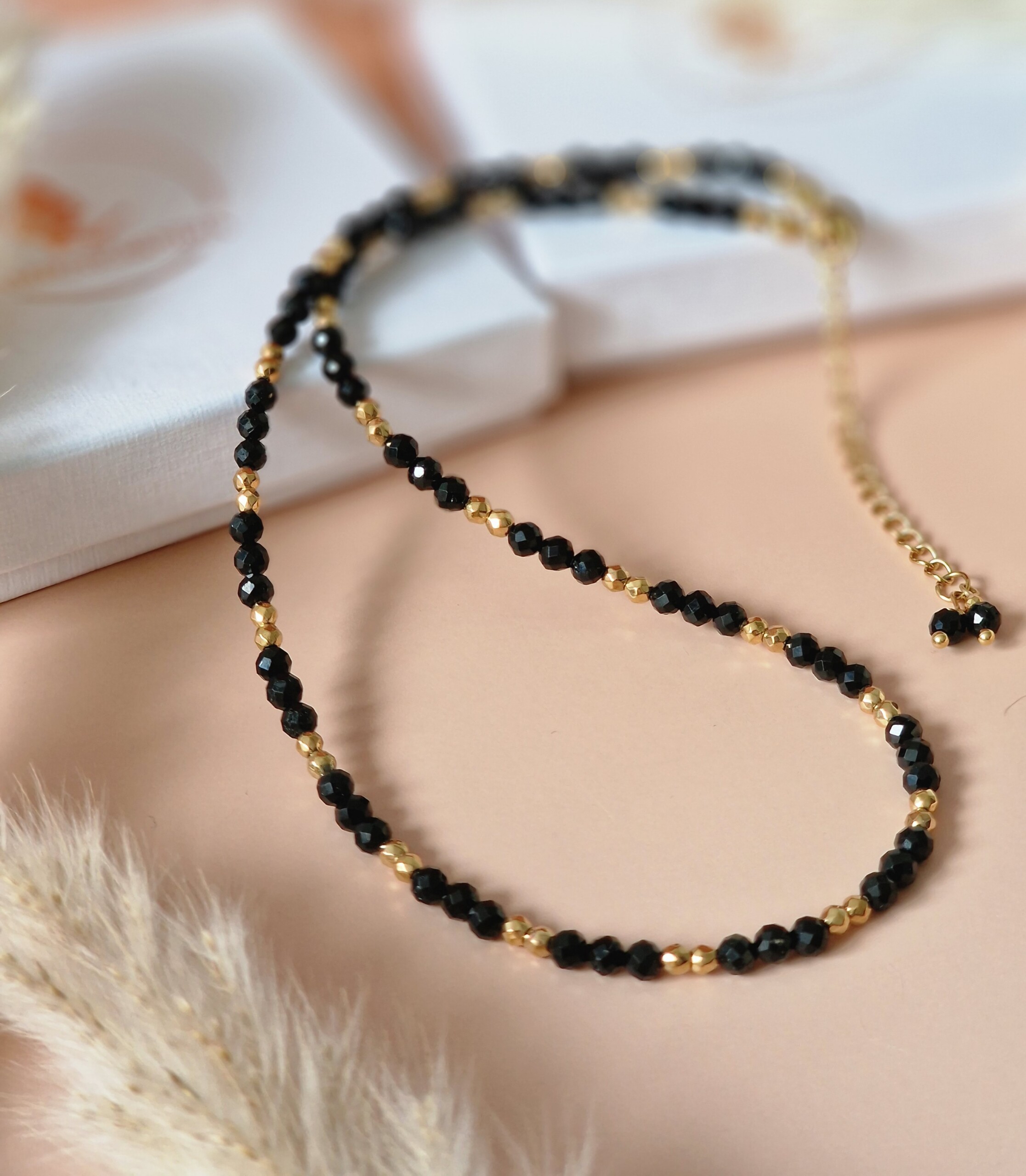 Naszyjnik Turmalin, Hematyt