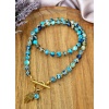 Naszyjnik Turkusy z osadami morskimi, Hematyt - obrazek 2