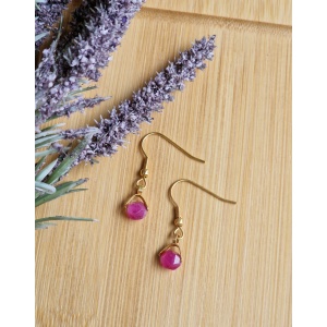 Kolczyki Turmalin , stal nierdzewna