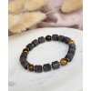 Bransoletka Tygrysie oko, Lawa wulkaniczna, Hematyt - obrazek 2