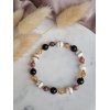 Bransoletka Cytryn, Rodonit, Agat, Howlit czarny, Hematyt - obrazek 2
