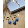 Zestaw naszyjnik, kolczyki, Kyanit, Hematyt - obrazek 2