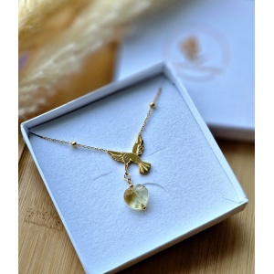 Naszyjnik Cytryn Hematyt