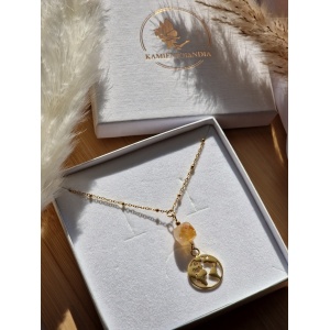 Naszyjnik Cytryn Świat