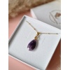 Naszyjnik Ametyst łezka