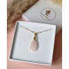 Naszyjnik Kwarc różowy łezka - obrazek 4