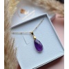 Naszyjnik Ametyst łezka