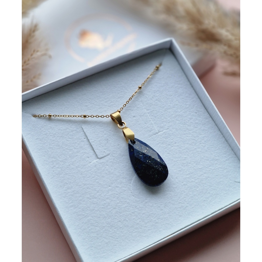 Naszyjnik Lapis Lazuli łezka