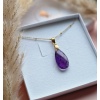 Naszyjnik Ametyst łezka