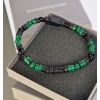 Bransoletka męska Turmalin, Malachit, Hematyt