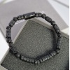 Bransoletka męska Turmalin, Lawa wulkaniczna, Hematyt