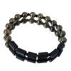 Bransoletka męska Turmalin, Piryt, Hematyt