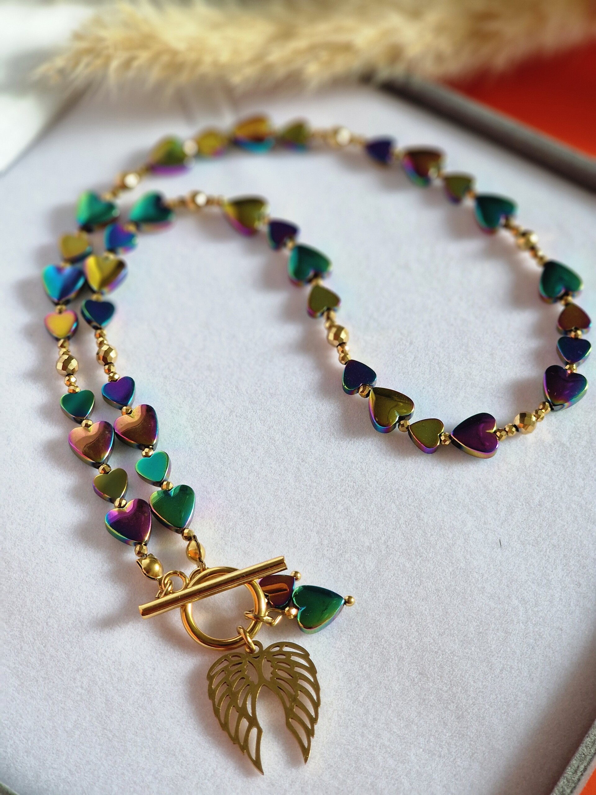 Naszyjnik Hematyt benzynka