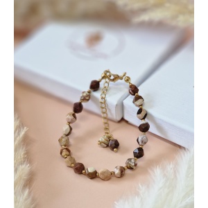 Bransoletka Jaspis zebra, Hematyt